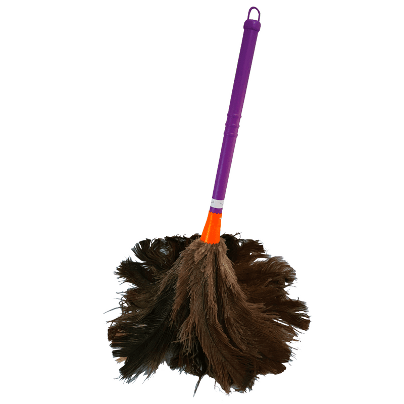 Espanador de Pó Penas De Avestruz Limpa Tira Poeira 48cm Casa