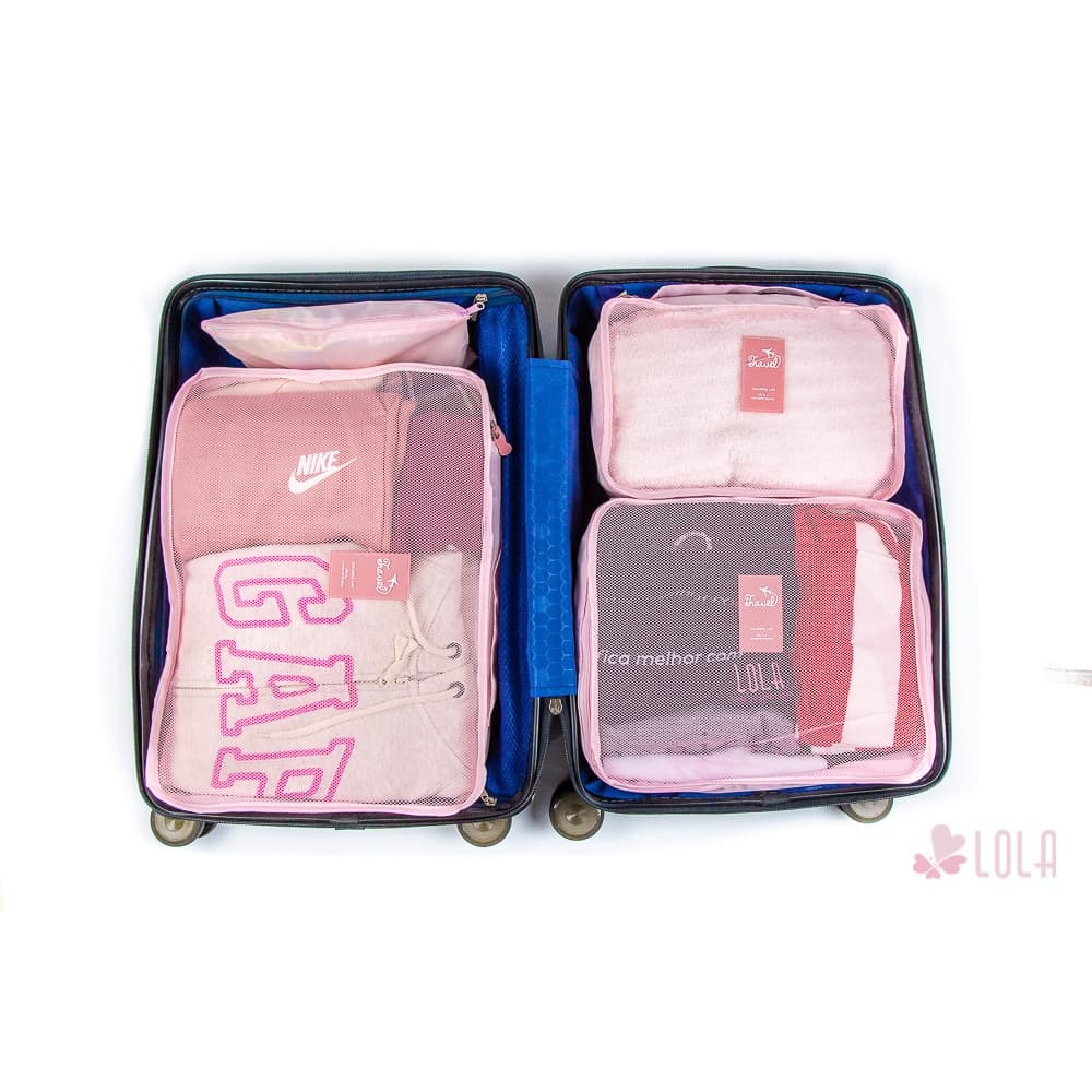 Organizador de Mala de mala de viagem com 6 peças