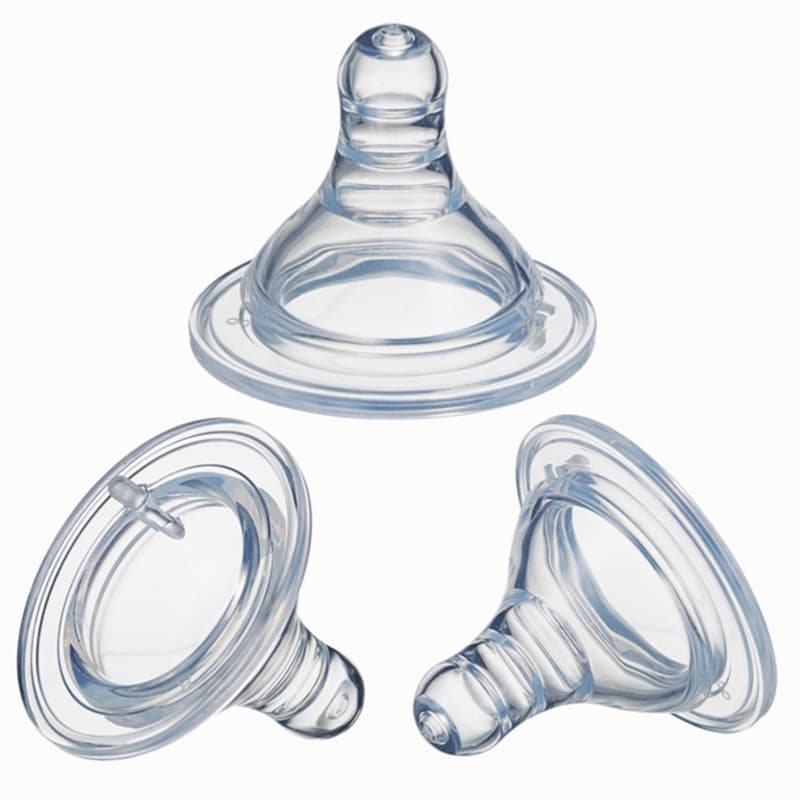 5cm Bico De Silicone Largo Para Bebê Chupeta Para Alimentadores De Boca Larga