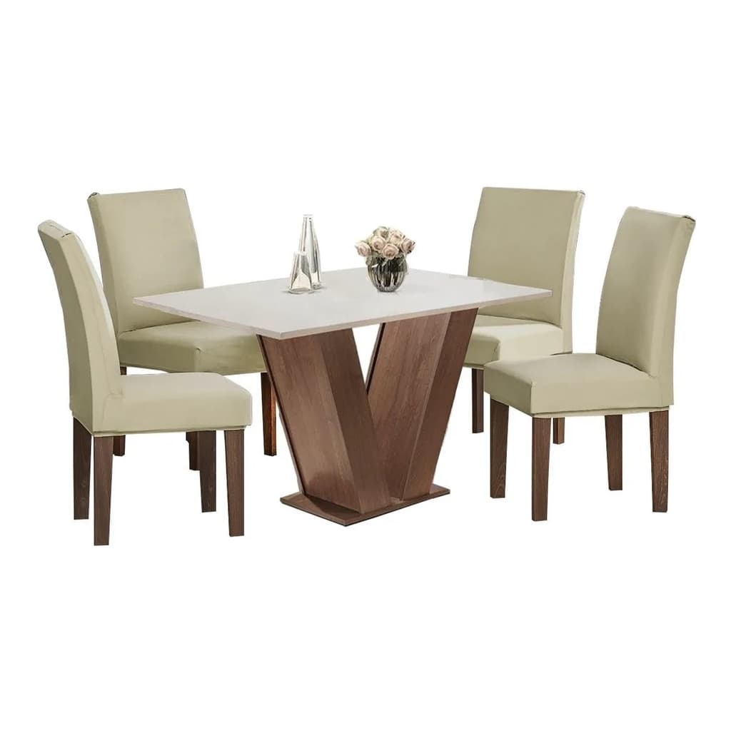 Kit Capa De Cadeira com 2, 4 e 6  Peças, Para Sala de Jantar e Cozinha, Em Malha Gel Ajustável a cadeira, medida