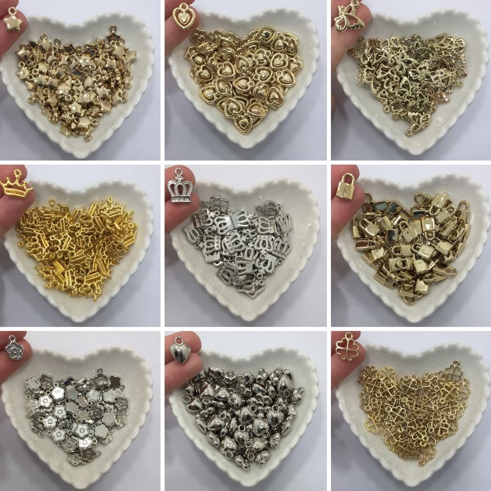 Pingentes em ABS 20 Unidades Para Pulseiras e Colares