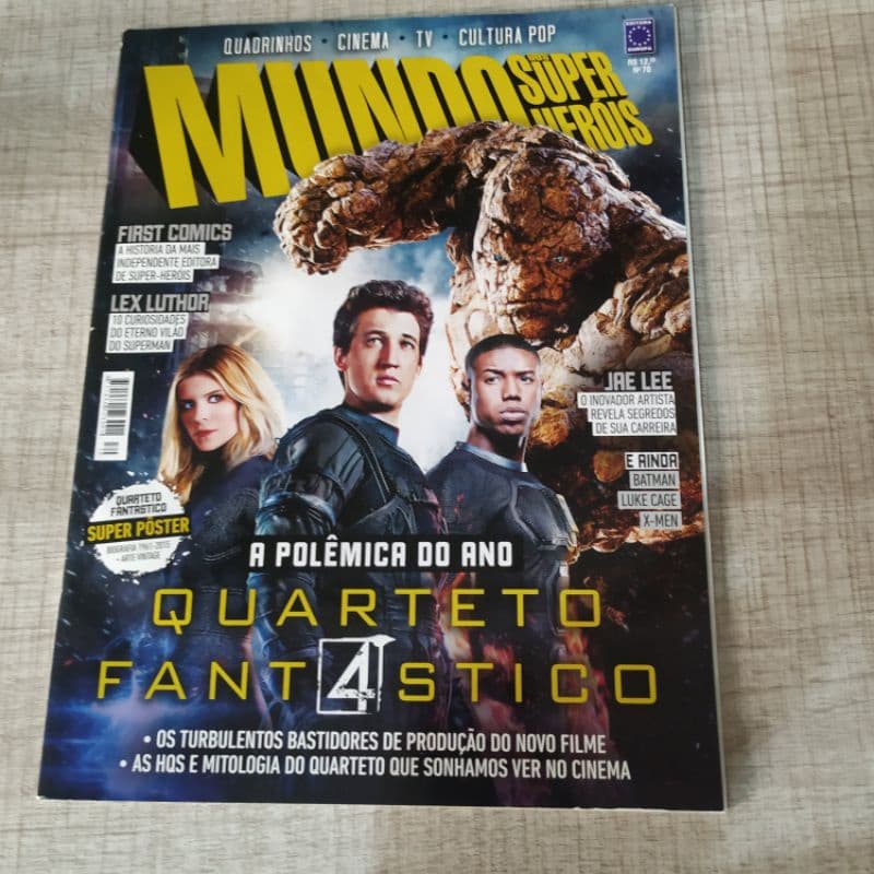 Revista Mundo dos heróis quarteto fantástico