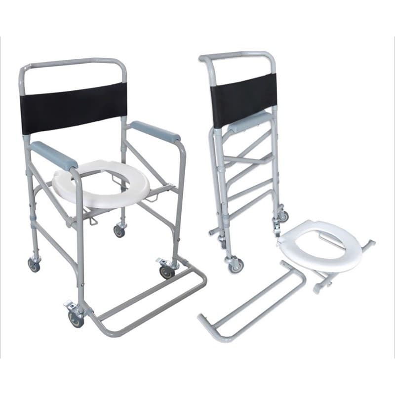 Cadeira de Banho Dobrável em aço D40 - Dellamed