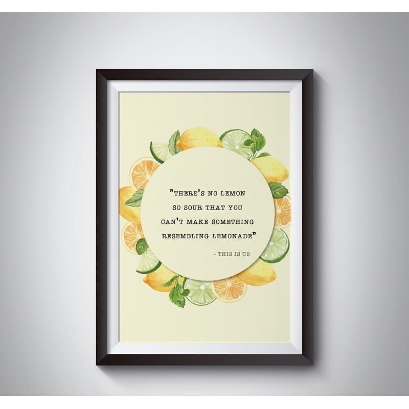 Quadro This is Us - Limão