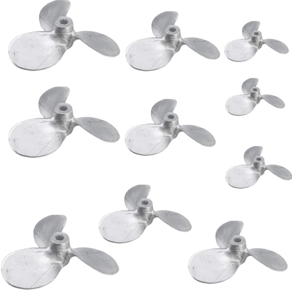 Hélice Para Motor Rabeta 6.5/7.0 Hp 3pás Em Alumínio 10unidd