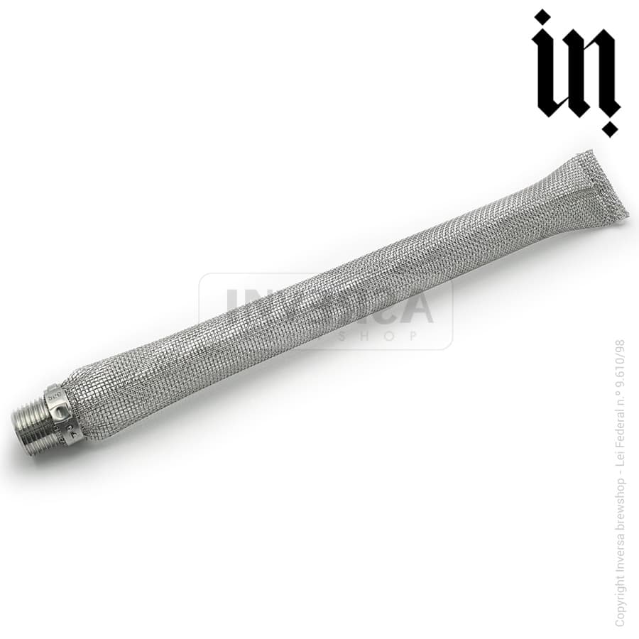 Filtro Bazooka Cerveja Em Inox Bazuka Bazuca - 1/2 - 30 Cm