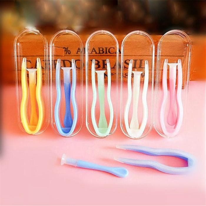 1pc Grampo Vara Pinças Combo Caso Lente De Contato Recipiente Conjunto Kit De Viagem De Armazenamento