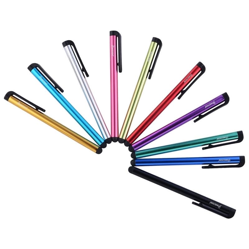 W.BILL Caneta Universal Touch Screen Stylus Pronta Entrega Tela Smartphone iPhone iPad Tablet Kindle -  Preto