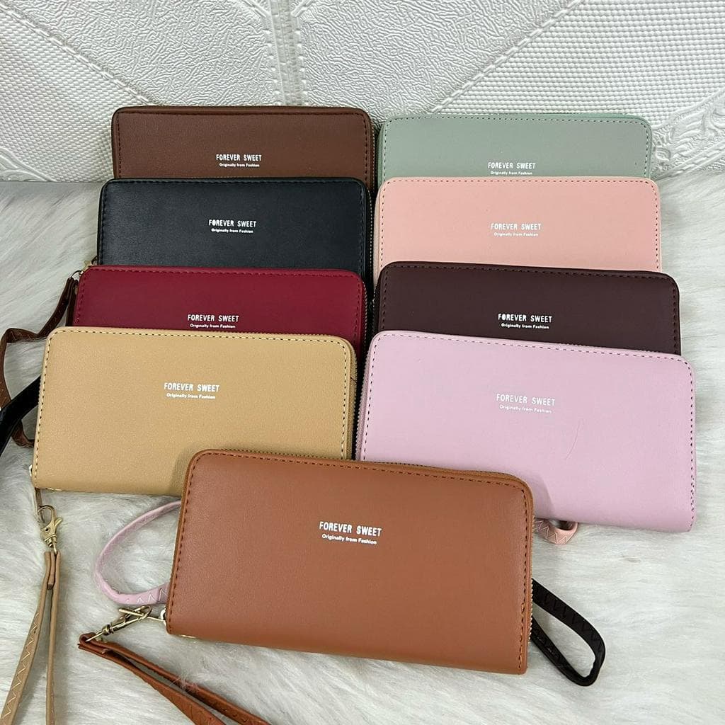 Carteira  feminina com  1 zíper Coleção Deluxe
