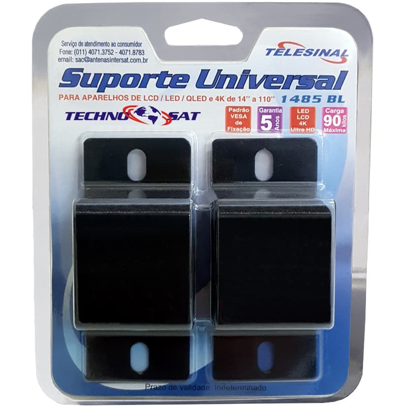 Suporte para Tv de Parede / Painel, Suporte fino e resistente, Tv de 14 a 110  polegadas - Ref: 1485