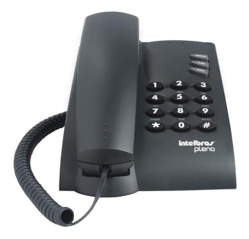 Telefone Fixo Intelbras Pleno Preto