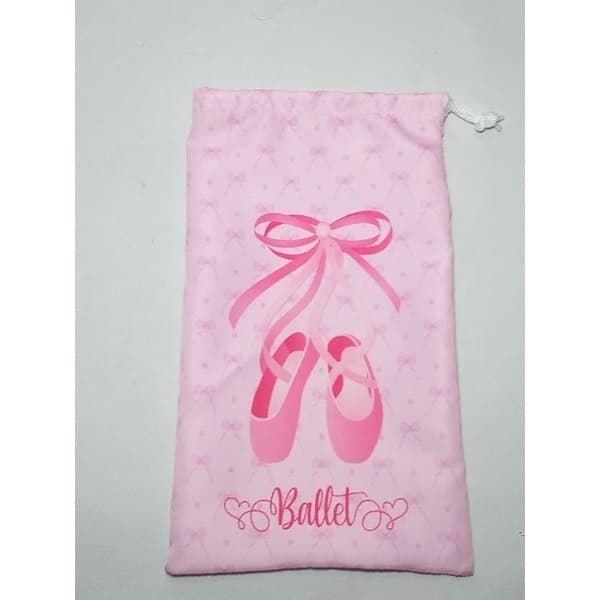 Saquinho para sapatilhas simples de ballet infantil