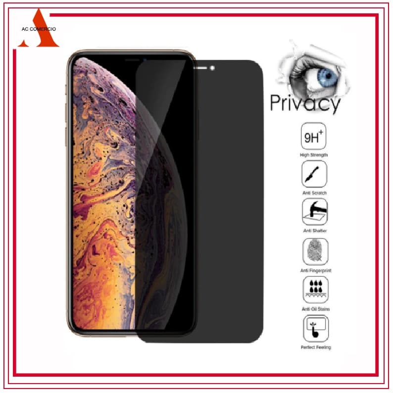 Película de vidro 3D Privacidade Anti Spy Para IPhone Todos Modelos XS XR 11 12 13 14 15 16 Pro Max
