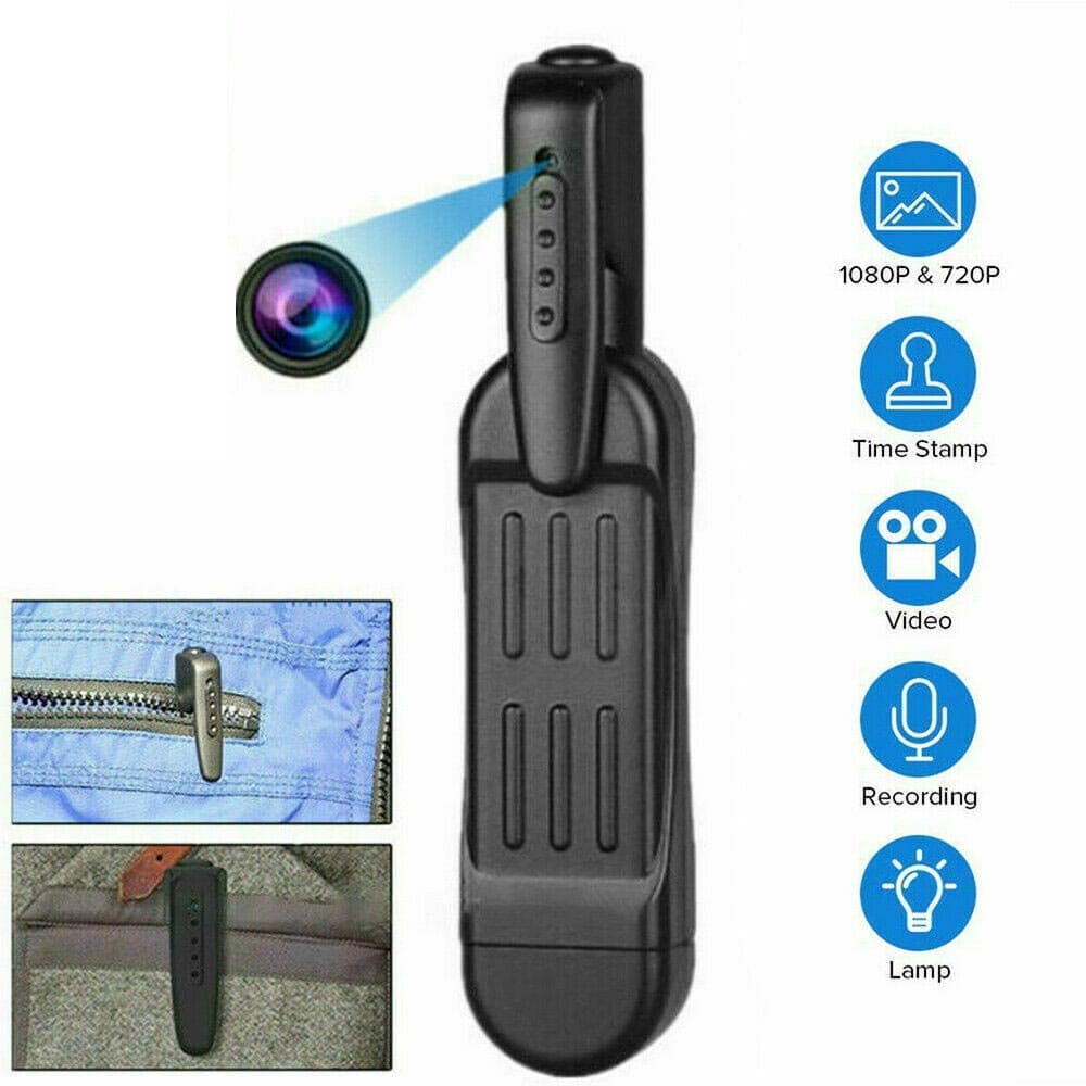 Mini Espião Escondido Bolso Clipe Caneta Câmera 1080P HD Portátil Gravador De Vídeo DVR