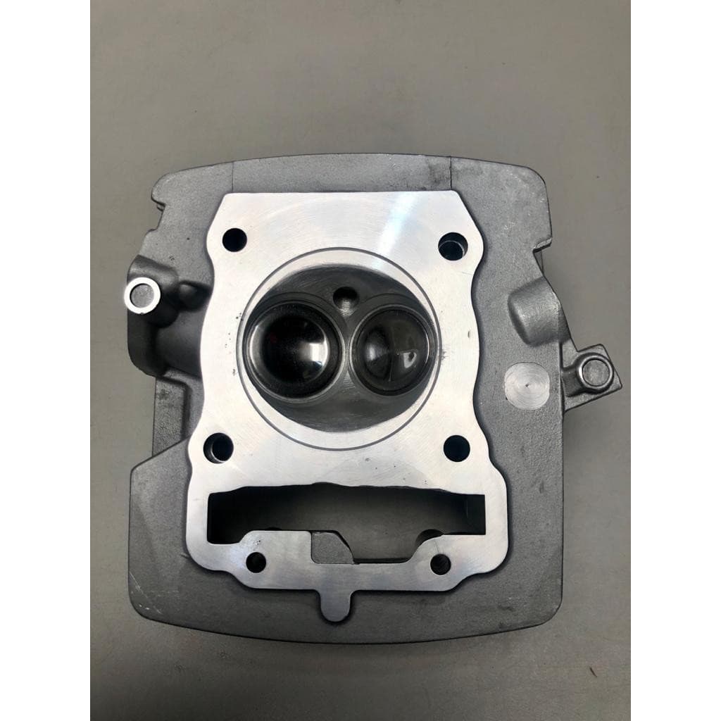 cabeçote montado novo preparado titan 150 CARBURADA 2004 - 2008 c/válvula 33x29 + lash caps + molas preparadas + dutos preparados + squish