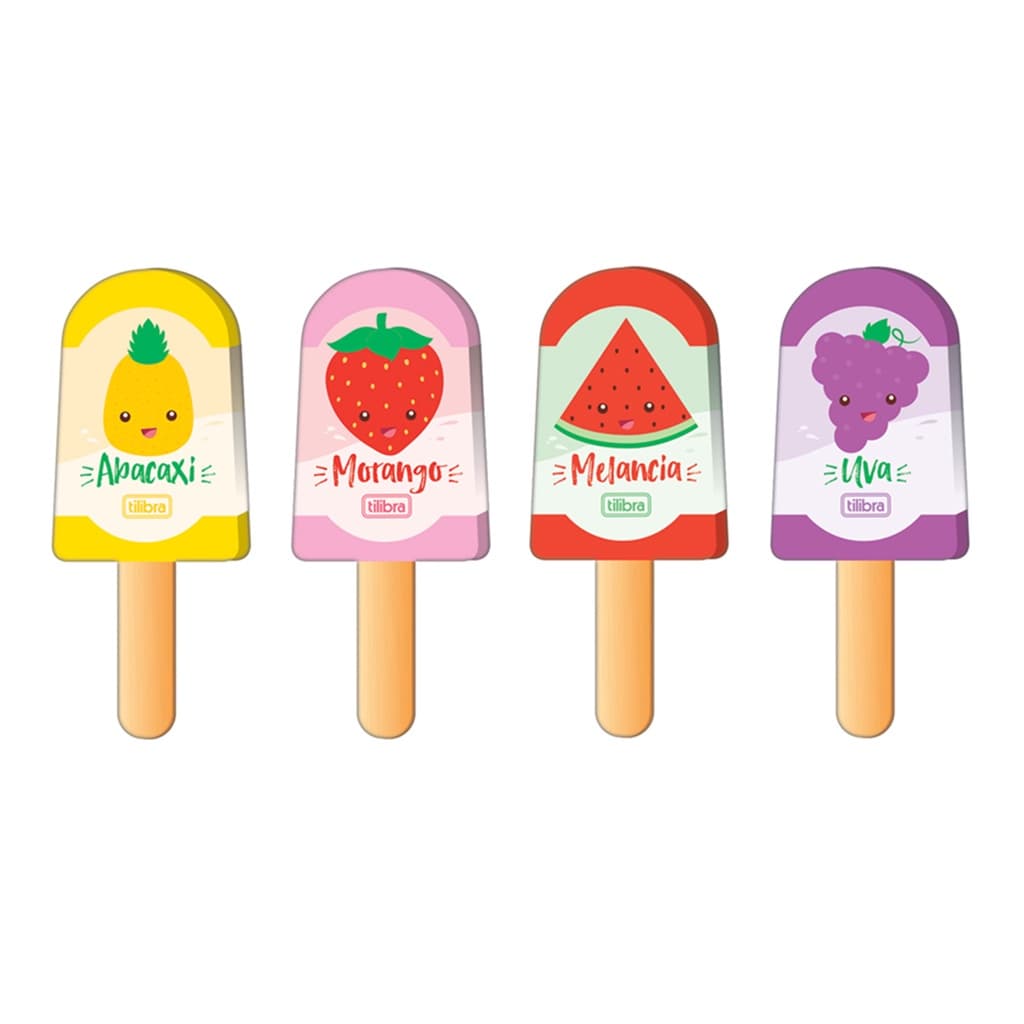 Borracha TILIBRA Picolé 4 modelos - UNIDADE