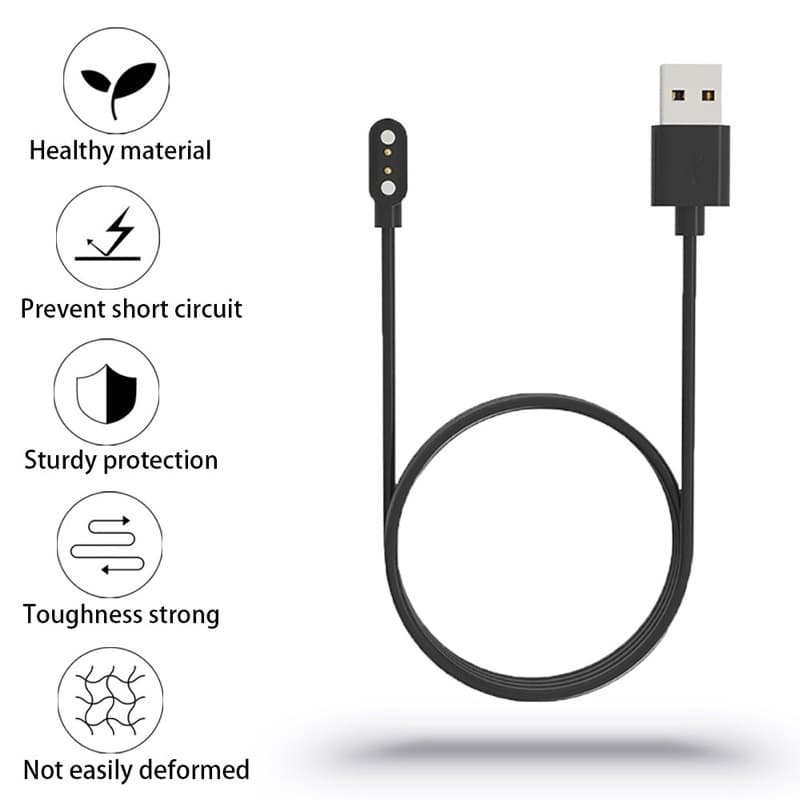 W.BILL Cabo Carregador Smartwatch P68 P70 P70s P70 Pro P80 Usb Magnético 2 Pinos Recomenda-se consultar o atendimento