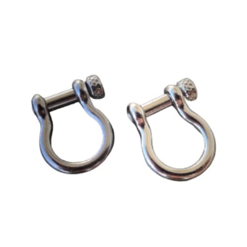 Fecho Fivela Manilha de Metal com Parafuso para Pulseira Banhado Niquel Grafite