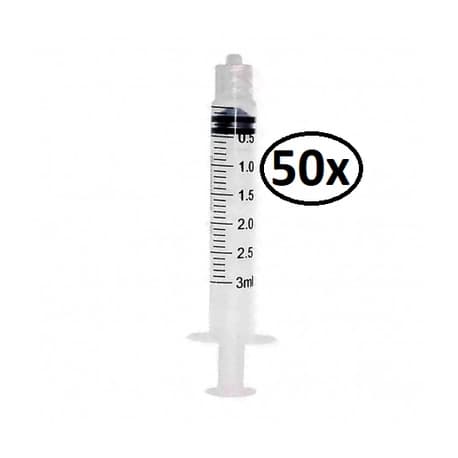 50 unidades Seringa de 3 ML Bico Luer Lock (Bico Rosca) Anvisa / Inmetro - Melhor Qualidade com Melhor Preço !