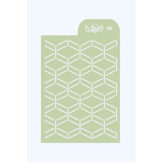 Stencil Angel Doce Sonho 08,stencil confeitaria ,lavável ,reutilizável