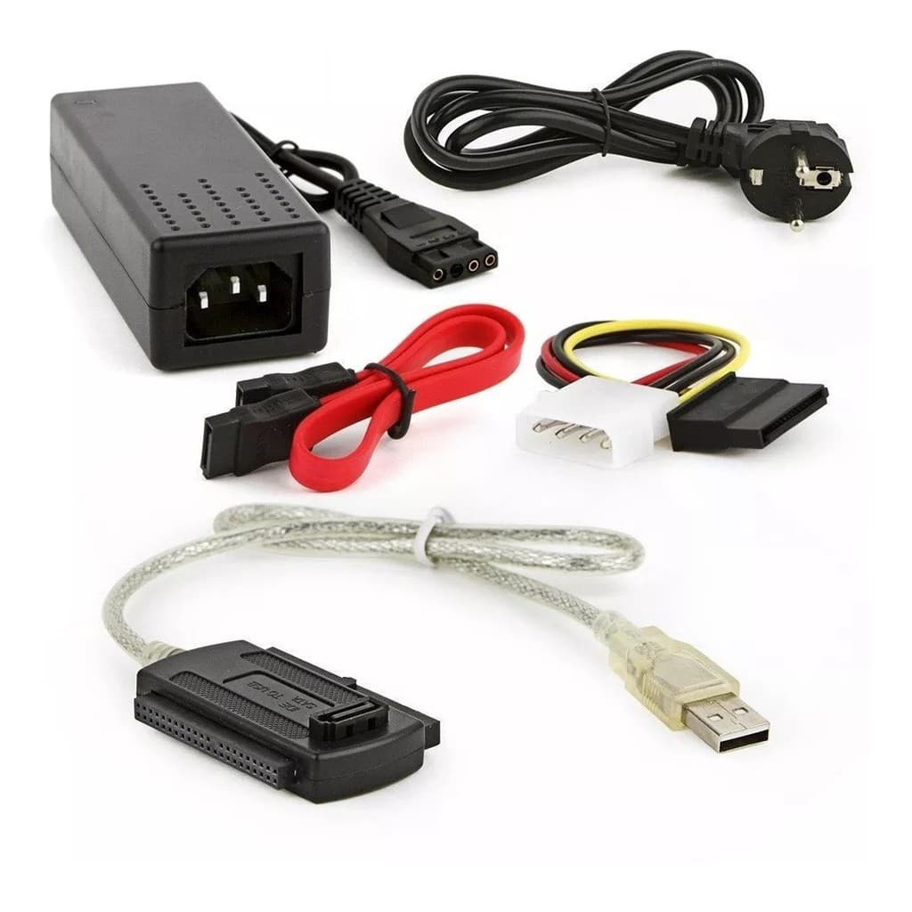 Conversor De Ssd Sata 2.5 Pol De Dvr Para Usb 2.0 Com Fonte