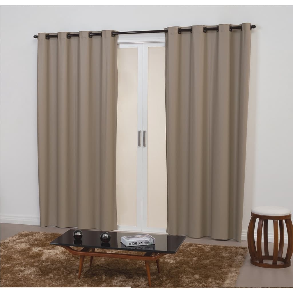 Cortina Blackout 2,80 m x 2,30 PVC corta 100 % a luz 2,80 m x 2,30 m Porta Balcão, Janela