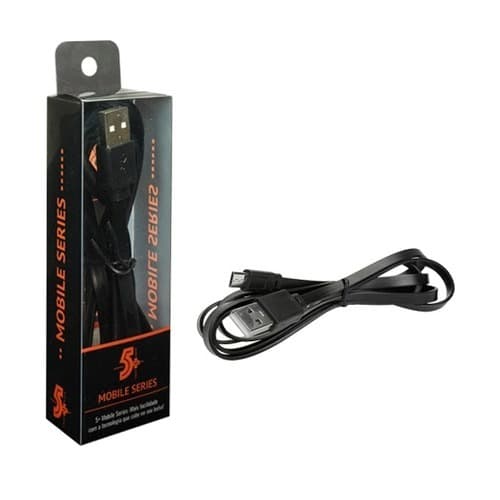 Cabo micro USB + USB A macho - 5GB flat - 1.20M - preto 018-0042
