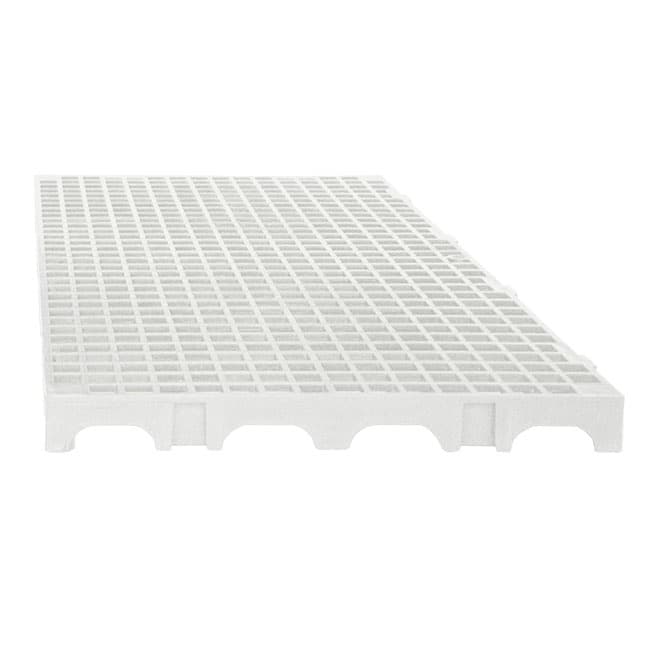 Piso Estrado Palete Deck de Plástico 25x50x2,5 Branco, estrado para camâra fria, Estrado para Canil