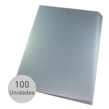 Capa p/ Encadernação A4 Transparente - Pct c/ 100 und.