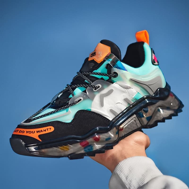 2022 Novos Tênis De Corrida Masculino Design De Moda Esticado Para Esportes Ao Ar Livre Casual De Alta Qualidade Casal Feminino Plus Size Shoes