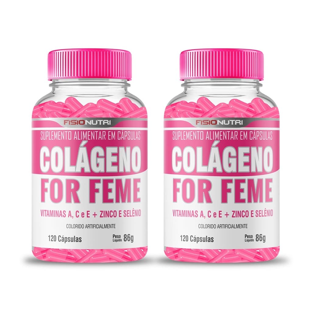 2x Colágeno Hidrolisado C/ Betacaroteno + Vitamina C 240 Caps