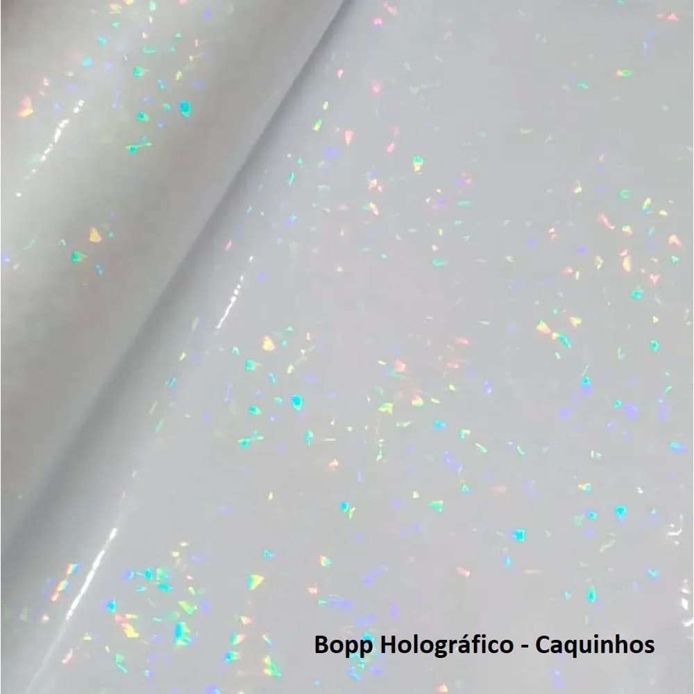 Bobina Bopp Holográfico Caquinhos -  22cm - 10 Metros a 50 Metros