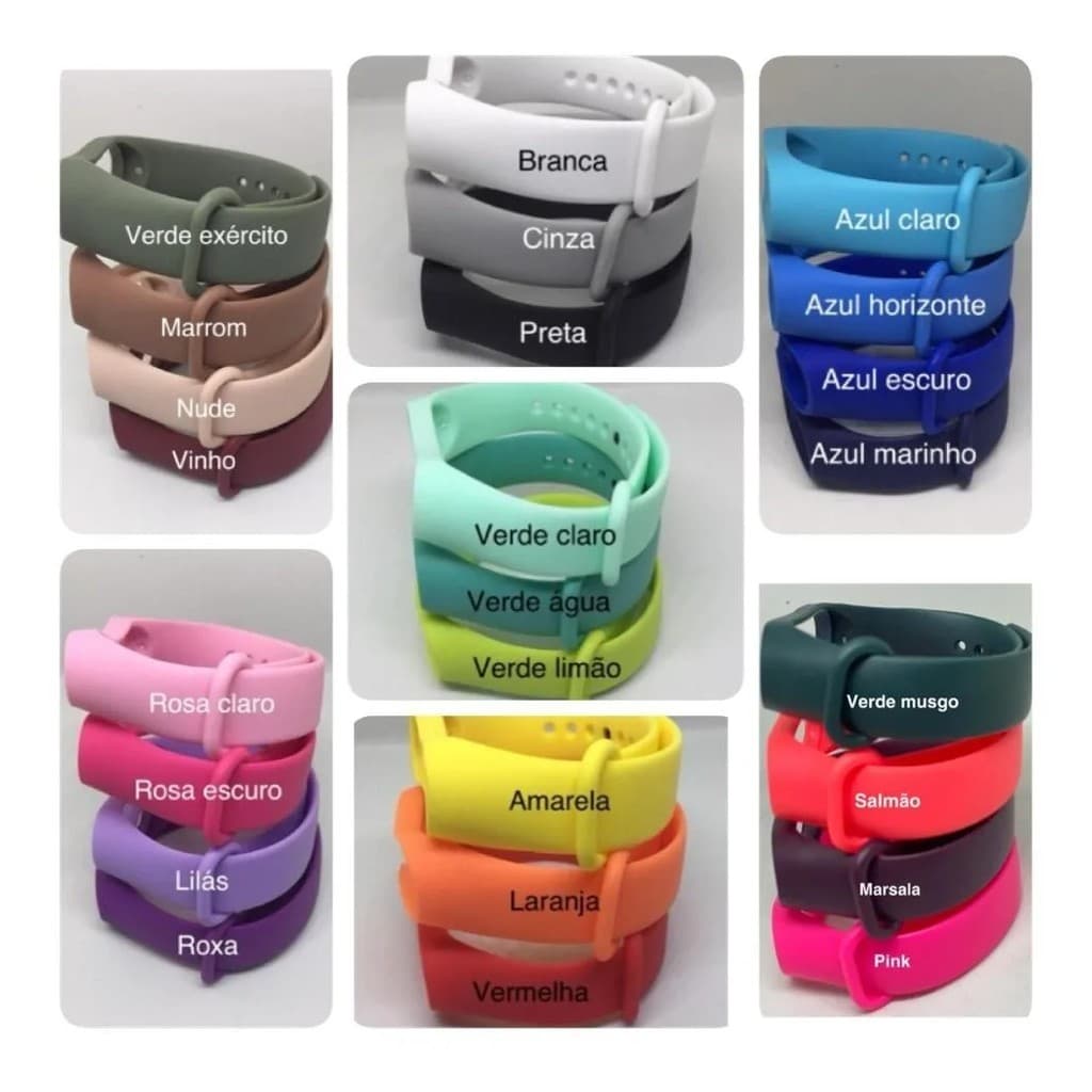 Pulseira Para Mi Band 5 e 6 e 7 silicone novo lacrado pronta entrega band 5 e 6 e 7