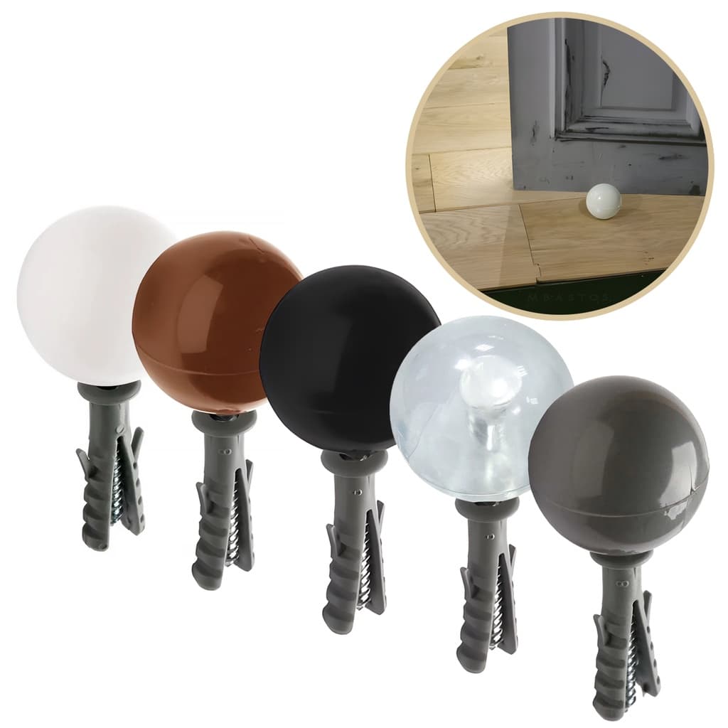 Prendedor Batedor Bola de Borracha Para Porta Batente Amortecedor Sforplast