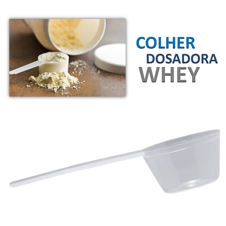 Kit 1, 3, 5 ou 10 Medidores Dosadores Scoop Colher Plástico 15,3 ml Para Alimentos Suplementos Whey