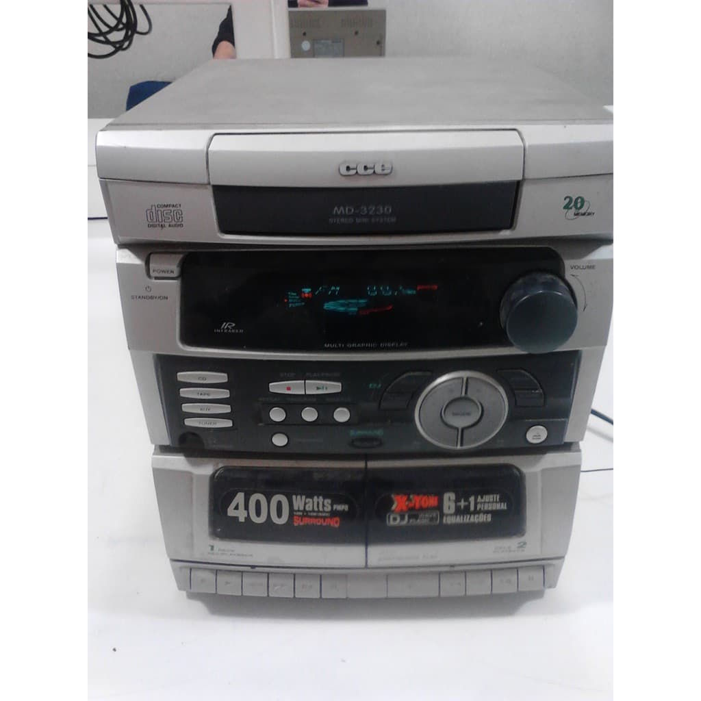 Placa Do Painel Som Cce Md 3230 Com Plástico