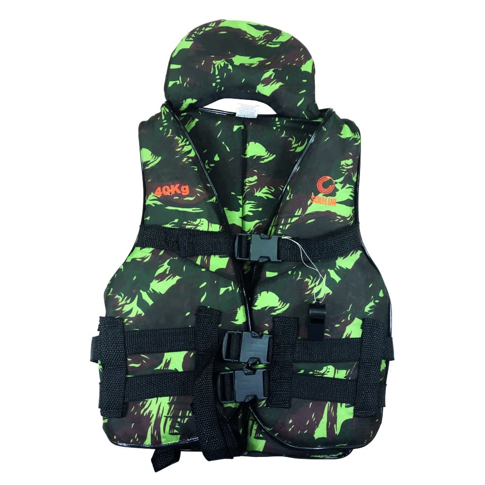 Colete Salva Vidas Boia Infantil Piscina Camuflado 10 15 20 30 40 e 50kgs