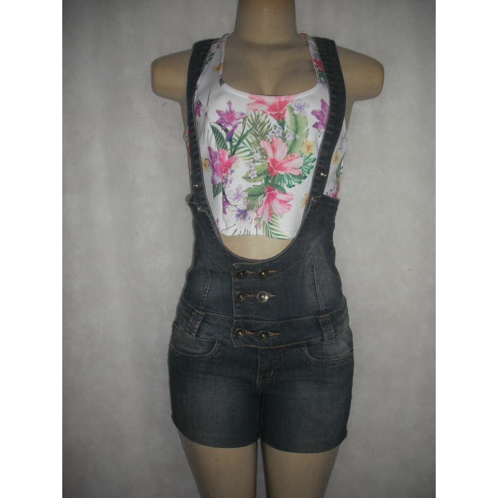 JARDINEIRA JEANS RETOOK TAM M 40 MACAQUINHO USADO BOM ESTADO