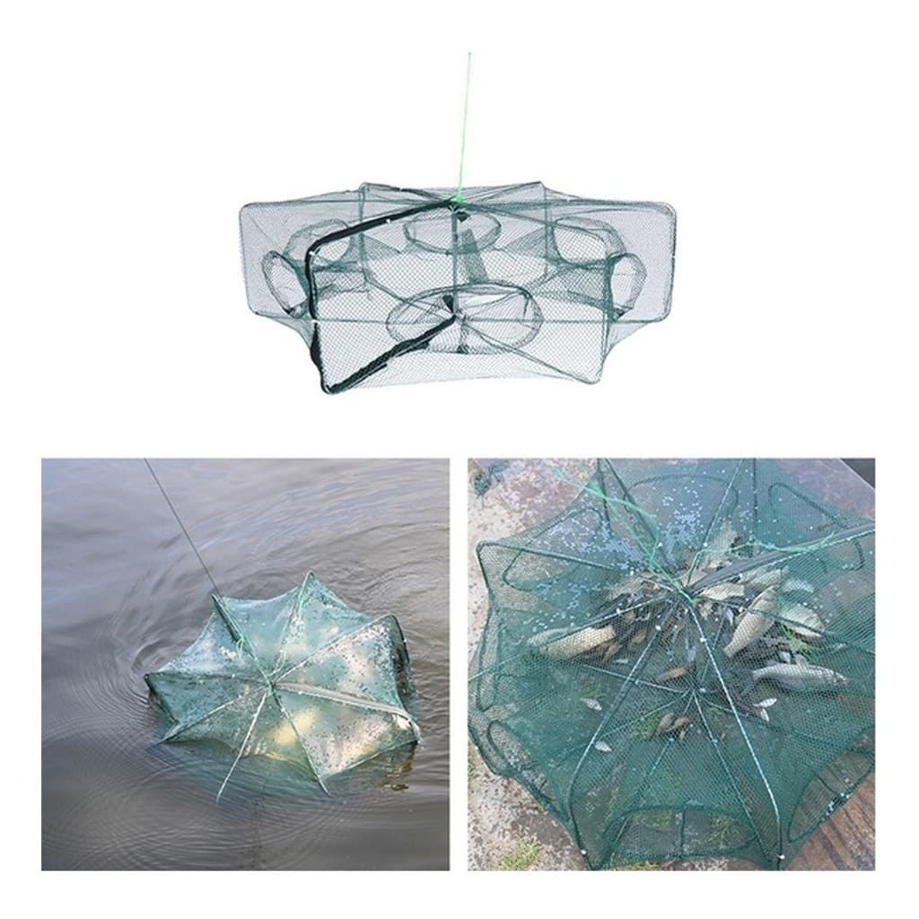 Covo P/ Pegar Iscas Peixes Pequenos Armadilha Lambari Camarão 6/8 Entradas quadrada