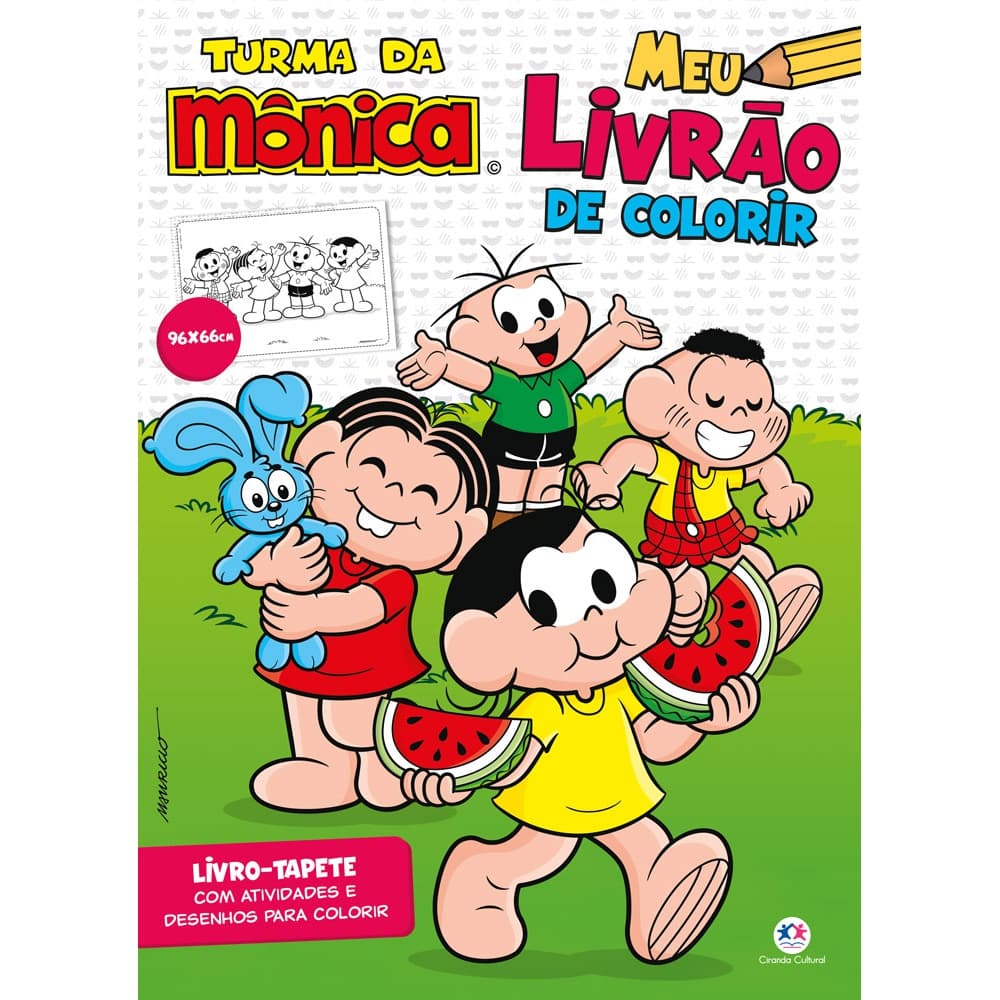 Livro - Turma da Mônica - Meu livrão de colorir - Ciranda Cultural