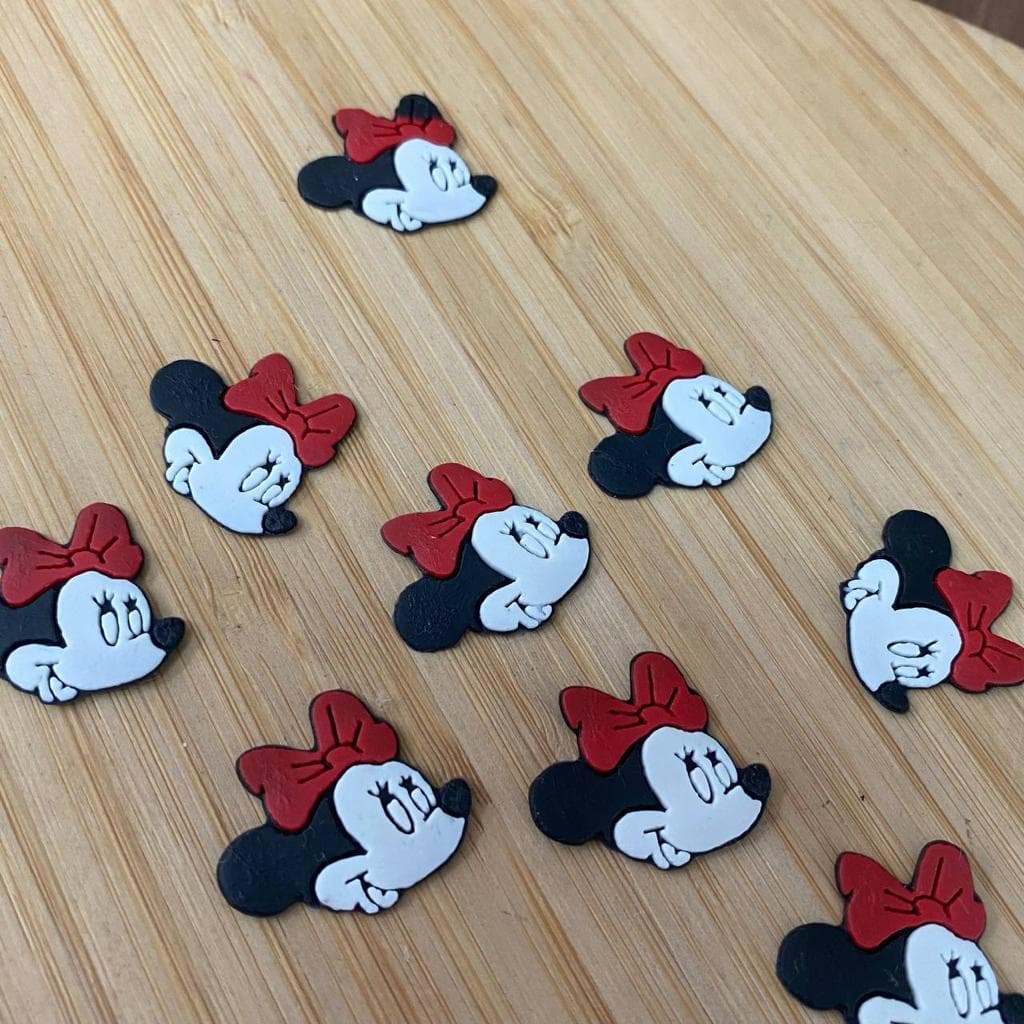 Aplique Emborrachado Ratinha 2cm 10 Uni Ou Mais Cod100127