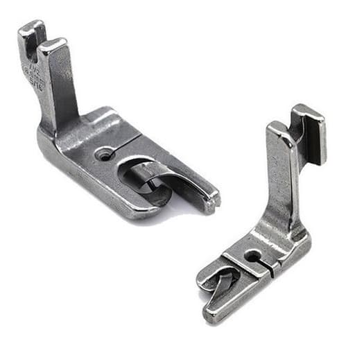 Calcador Fazer Barra Bainha Reta Industrial - Com 2 Peças