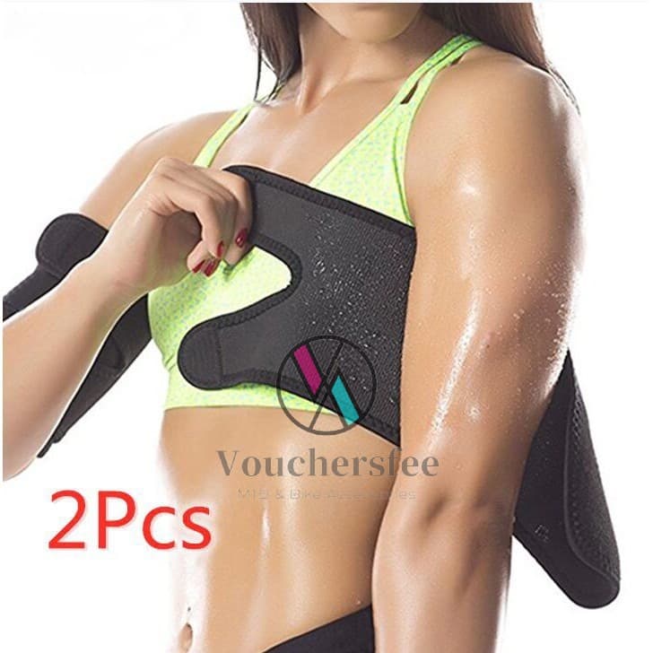 2 Unidades Modelador De Braço Autoaquecimento Terapia Magnética Cinto Corpo Mais Fino