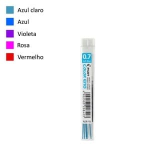 Grafite 0.7 colorido apagável - Pilot