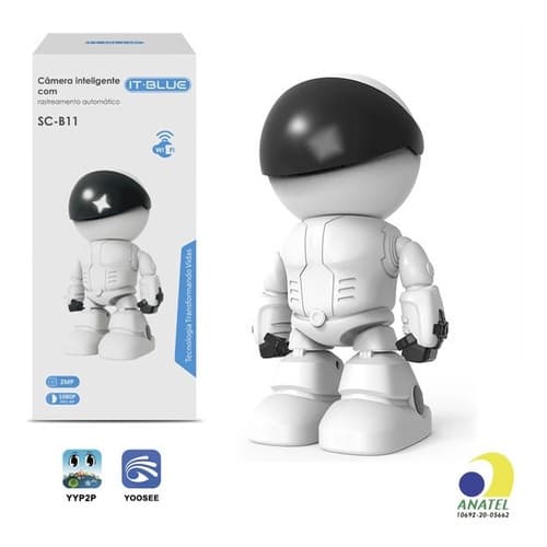 Camera Ip Full Hd 1080p Inteligente Rastremento Automatico it-blue