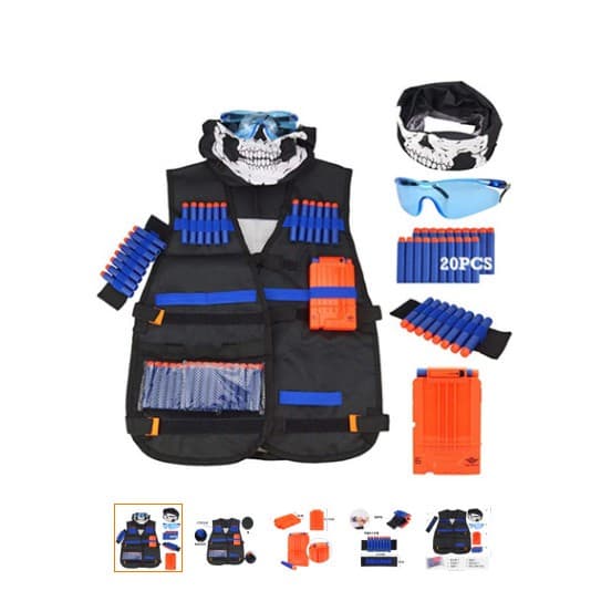 6-Pack Nerf N-Strike Elite Series Colete Camo De Segurança Para Crianças/Brinquedos/Presentes