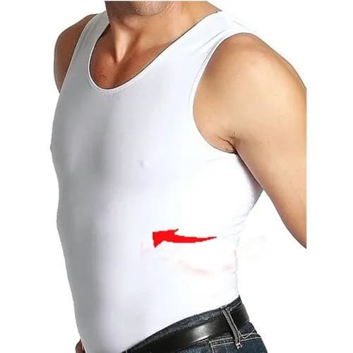 Cinta Modeladora Masculina Colete Redutor Postura Reforço