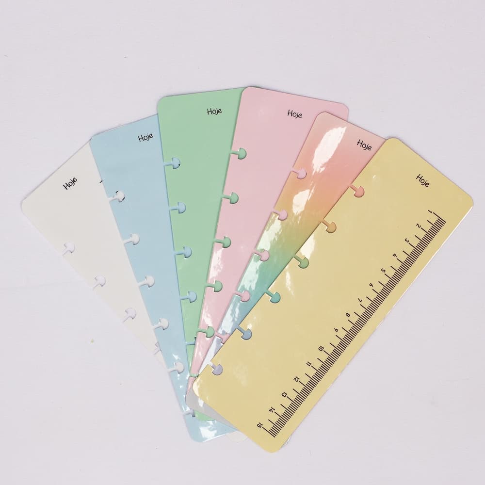 Régua marca páginas reposicionável