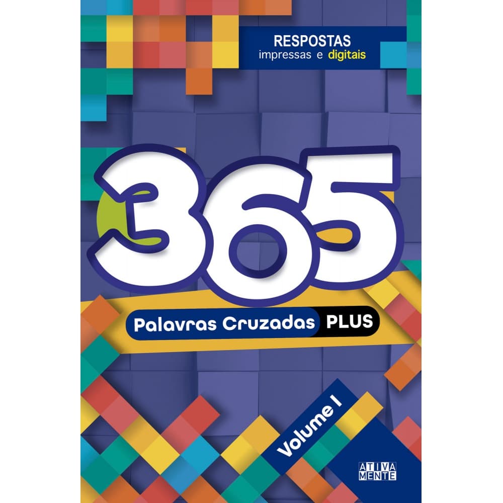 Livro - 365 Palavras cruzadas plus - volume I - Capa comum - Ativamente