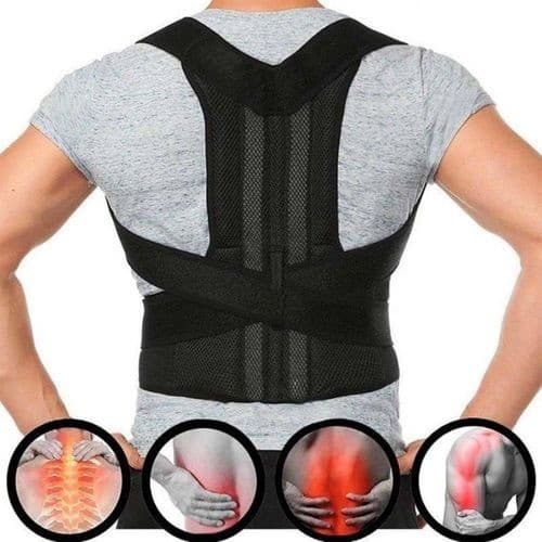 Colete Corretor Postural Coluna Lombar Forte Anatômico Ajust
